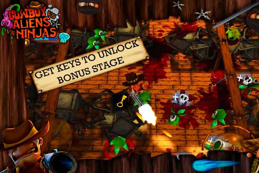 Игровой обзор: Cuwboy Vs Aliens Vs Ninjas – противостояние эпох