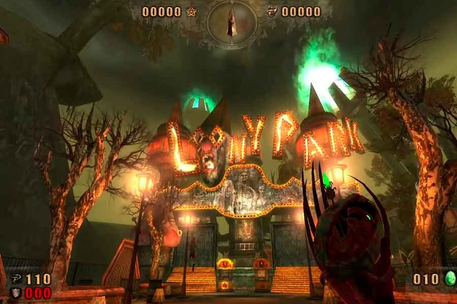 Видео поиска секретов Painkiller Overdose на уровне Луна-парк